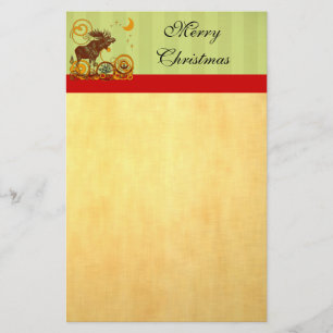 Moose Christmas Stationery