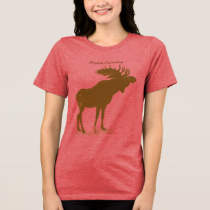 Moose Christmas Tri-Blend Shirt