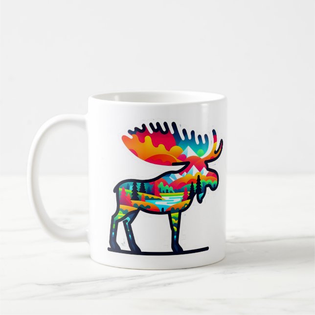 Moose Coffee Mug (Left)