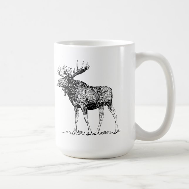Moose Coffee Mug (Right)
