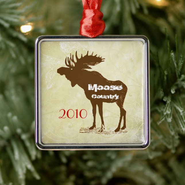 Moose Country Christmas Ornament (Tree)