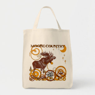Moose Country Organic Reusable Shopping Gift Bag