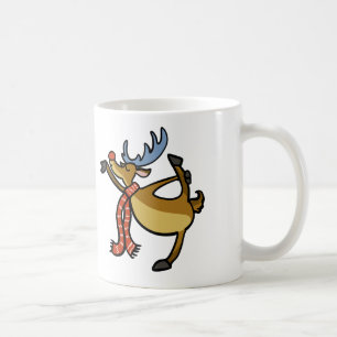 Moose dancing cartoon   choose background colour coffee mug