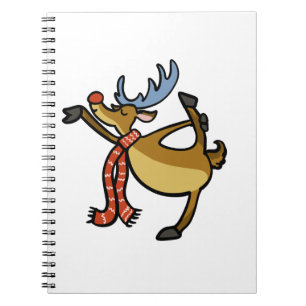 Moose dancing cartoon choose background colour notebook