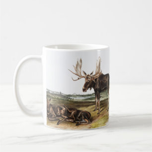 Moose Deer (Servus alces) Illustration Coffee Mug