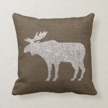 Moose Distressed Burlap
