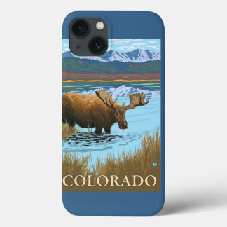 Moose DrinkingColorado iPhone 13 Case