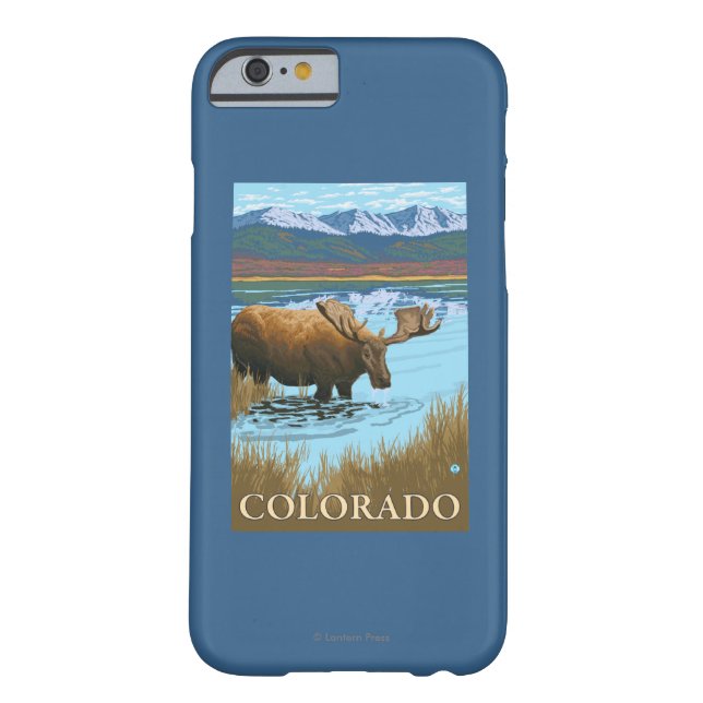 Moose DrinkingColorado Case-Mate iPhone Case (Back)