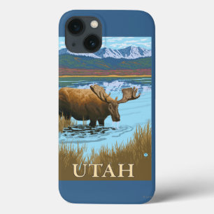 Moose DrinkingUtah iPhone 13 Case
