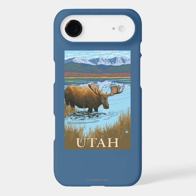Moose DrinkingUtah Case-Mate iPhone Case (Back)