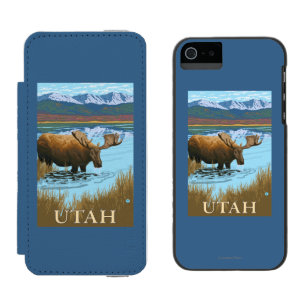 Moose DrinkingUtah Incipio Watson™ iPhone 5 Wallet Case