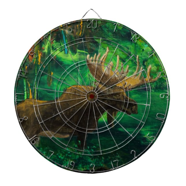 Moose Elk Deer Antelope Dartboard (Front)