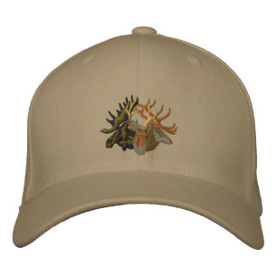 Moose, Elk, Deer Embroidered Hat