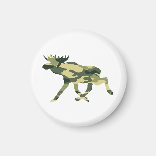 Moose / Elk Woodland Camouflage / Camo Magnet (Front)