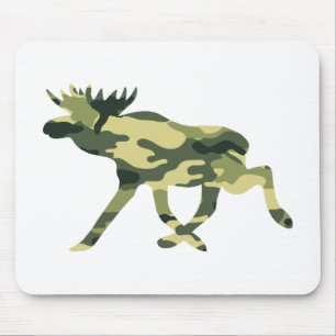 Moose / Elk Woodland Camouflage / Camo Mouse Mat