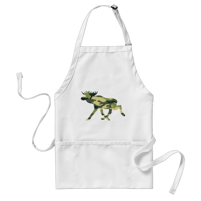 Moose / Elk Woodland Camouflage / Camo Standard Apron (Front)