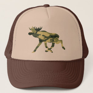 Moose / Elk Woodland Camouflage / Camo Trucker Hat