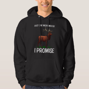 Moose For Men Women Elk Deer Animal Moose Hoodie