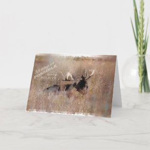 Moose from Tetons Greeting Card