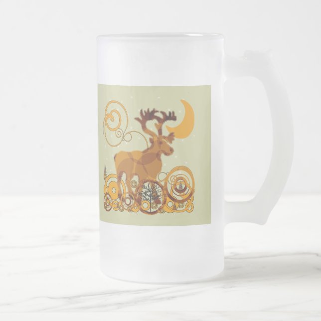 Moose Frosted Mug (Right)
