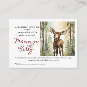Moose Guess Mum's Belly Size Baby Bump Game Enclosure Card