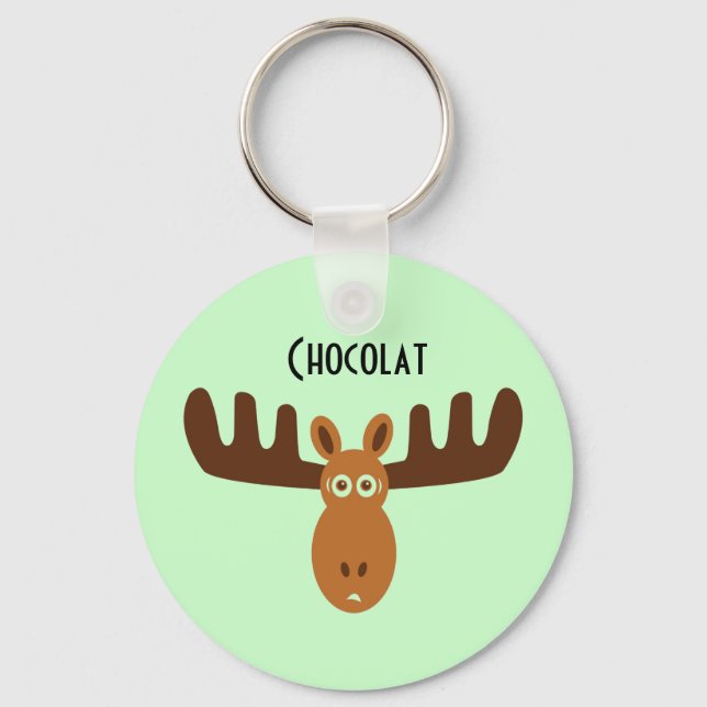 Moose Head_Chocolat Key Ring (Front)