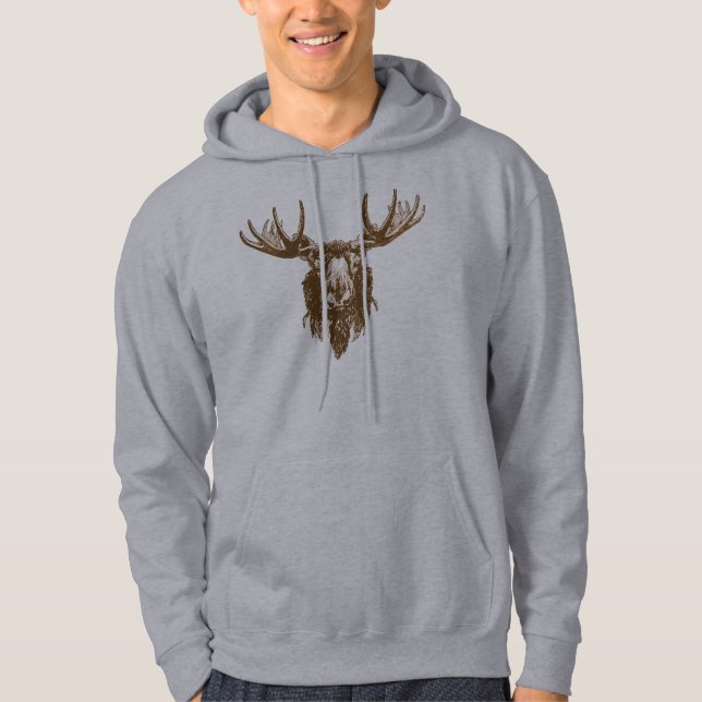 Moose head hoodie (Front)
