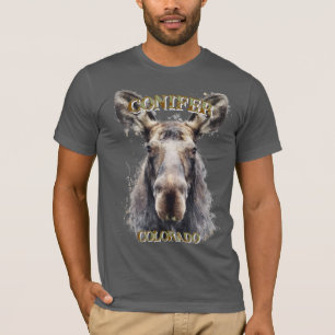Moose Head Moose Country Conifer CO T-Shirt Hoodie