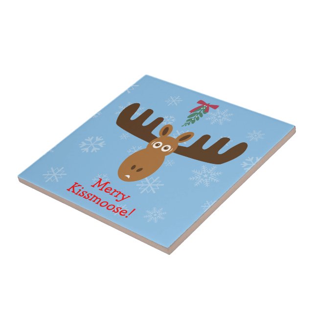 Moose Head_Mooseltoe_Merry Kissmoose! Tile (Side)
