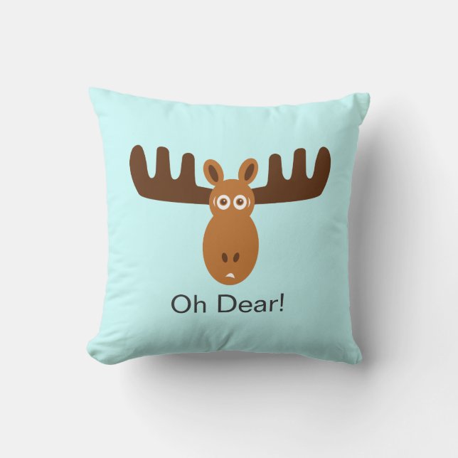 Moose Head_Oh Dear! Cushion (Front)