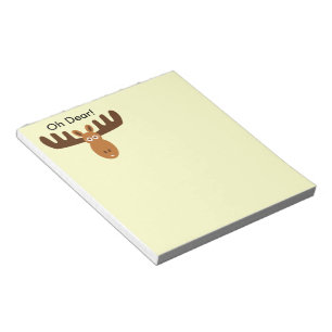 Moose Head_Oh Dear! custom Things To Do List Notepad