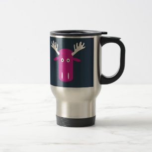 Moose Head Pop Art custom monogram mugs