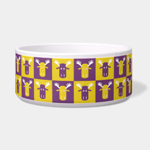 Moose Head Pop Art pet bowls