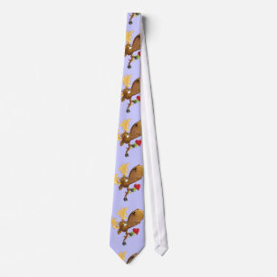 Moose Heart Valentines Day Tie
