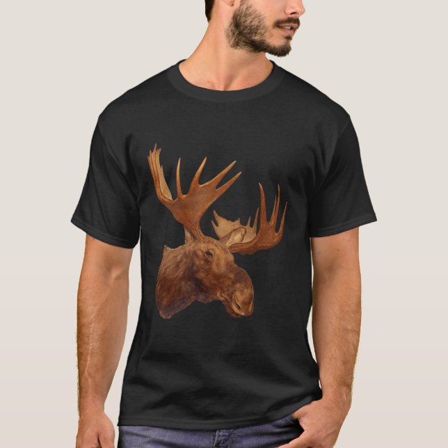 Moose Hoodie T-Shirt (Front)