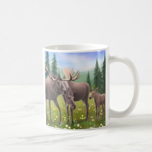 Moose in a Northern Forest Mug (Right)