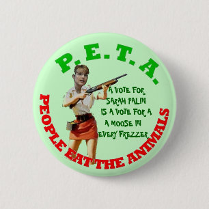 moose in every freezer 1 6 cm round badge