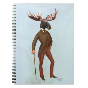 Moose In Suit Full 2 Notebook