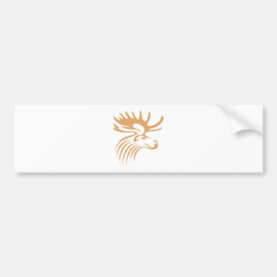Moose in Swish Drawing Style Bumper Sticker