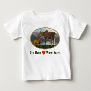 Moose in the Meadow Baby T-Shirt