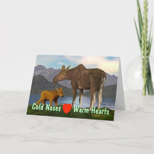Moose in the Meadow Card