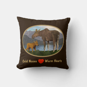Moose in the Meadow Cushion