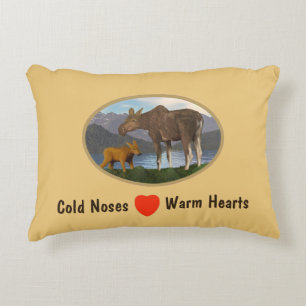 Moose in the Meadow Decorative Cushion