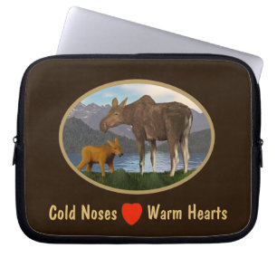 Moose in the Meadow Laptop Sleeve
