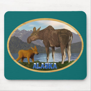 Moose in the Meadow Mouse Mat