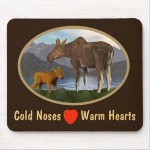 Moose in the Meadow Mouse Mat