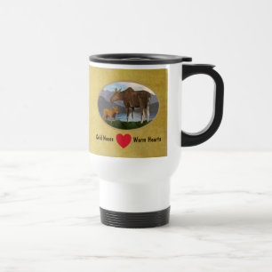 Moose in the Meadow Travel Mug