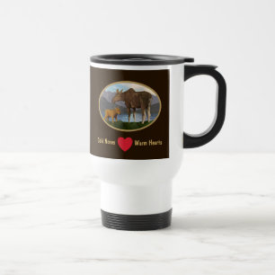 Moose in the Meadow Travel Mug