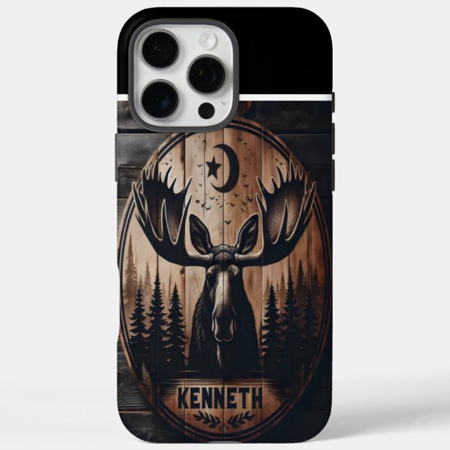 Moose In The Moonlight Case-Mate iPhone Case (Back)