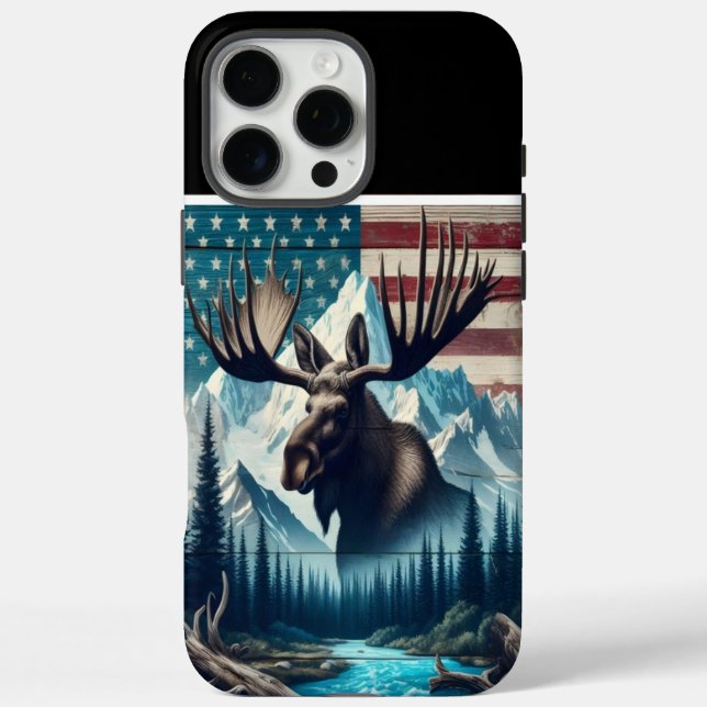 Moose In The Mountains Case-Mate iPhone Case (Back)